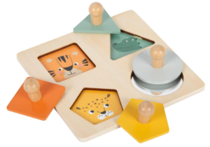 Small Foot Montessori kujundite pusle loomamotiividega